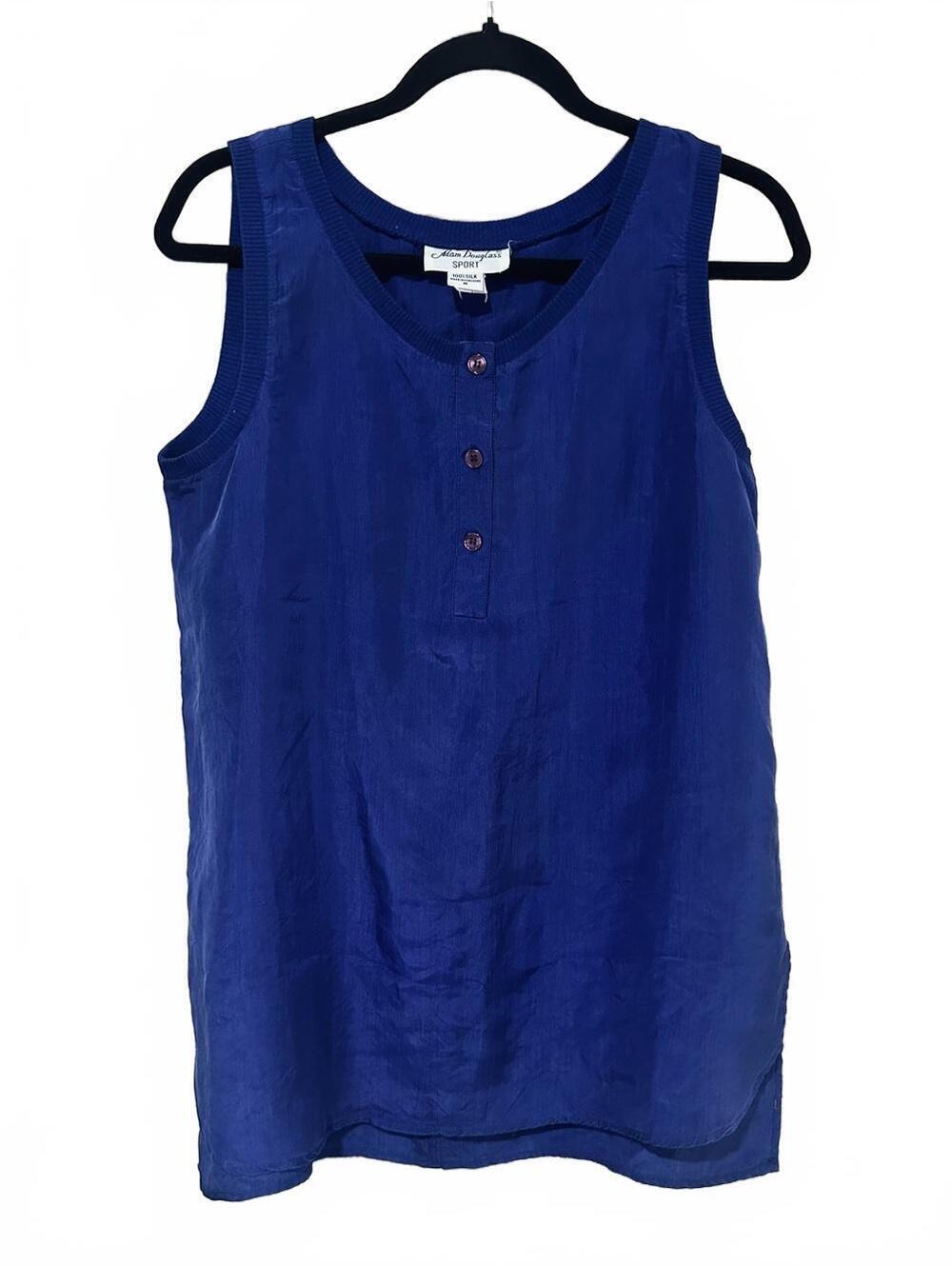 Vintage 100% silk Adam Douglass sport tank